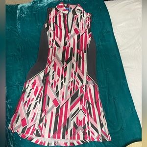 GG Blue women’s sleeveless golf dress. Medium